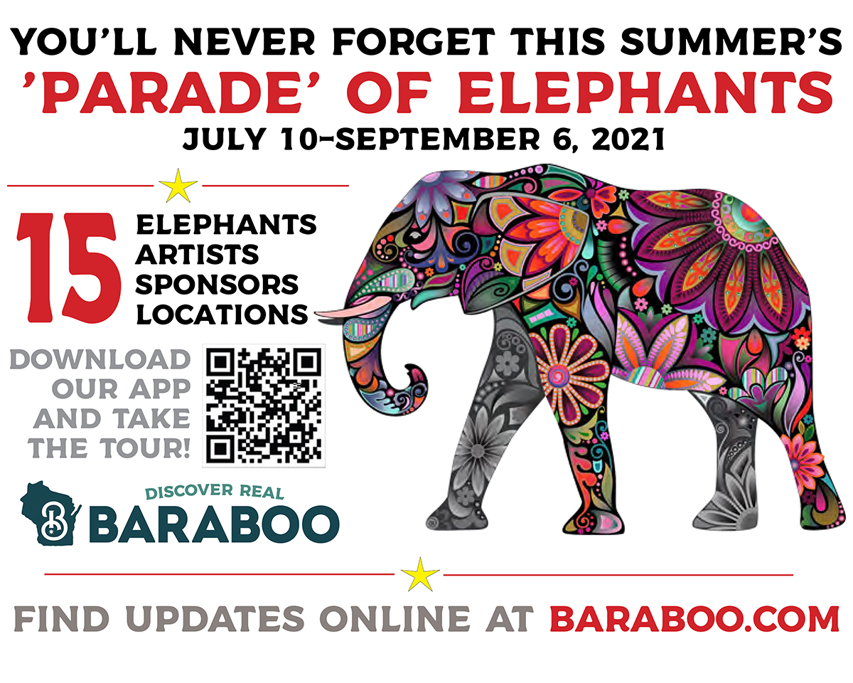 Parade of Elephants Baraboo, Wisconsin.