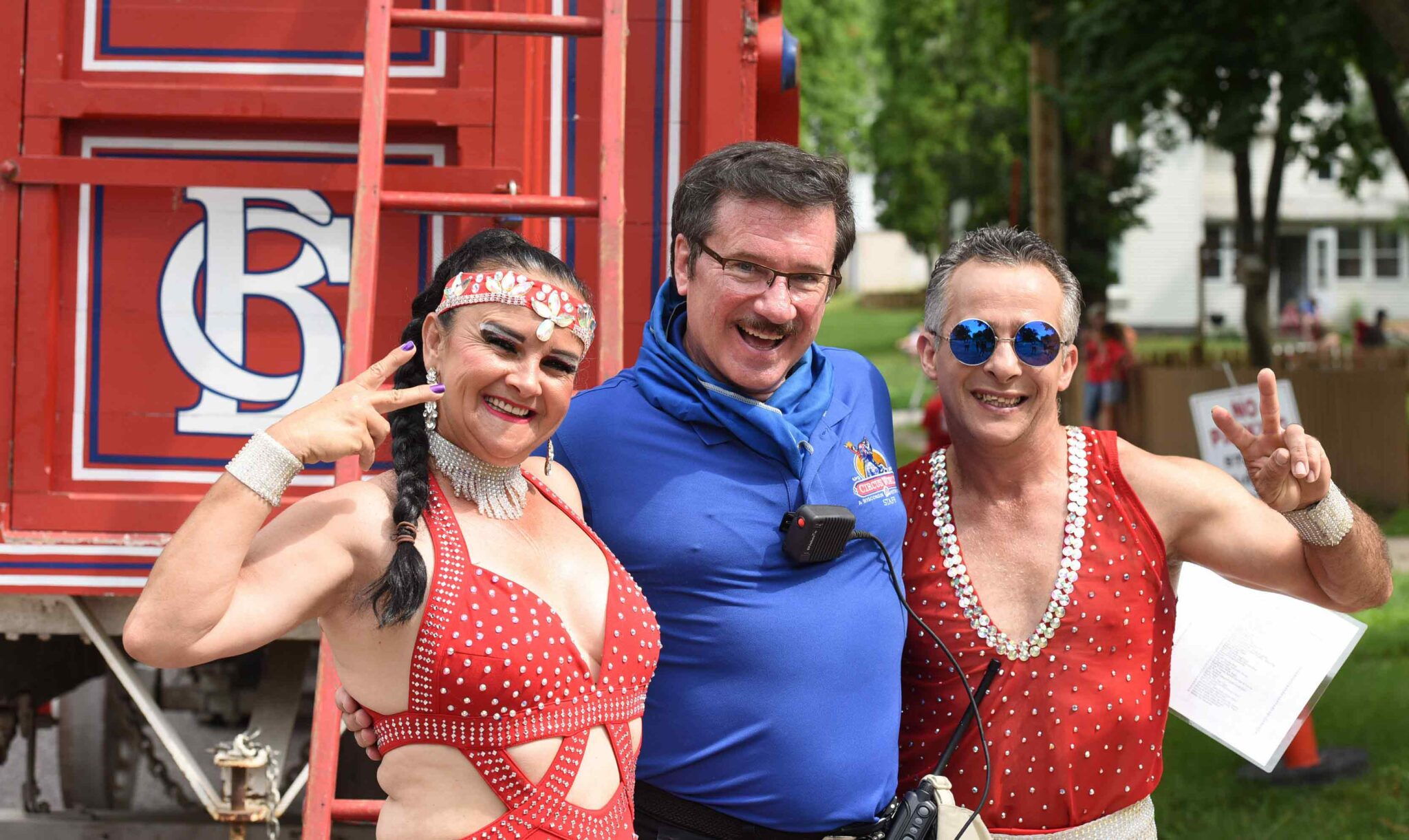 Ringmaster named Grand Marshal of Big Top Parade Baraboo, Wisconsin.