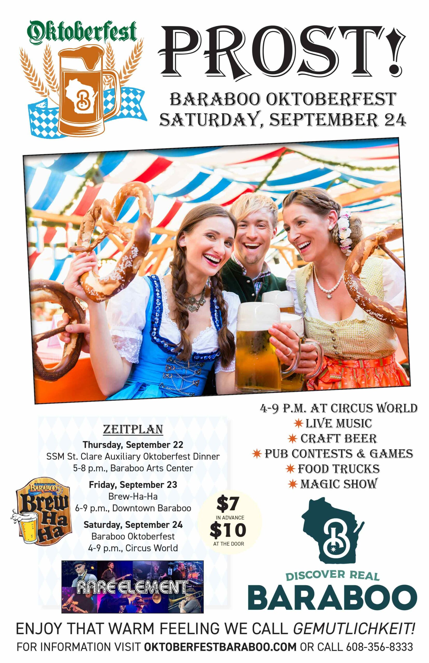 Prost! It's time for Oktoberfest - Baraboo, Wisconsin.